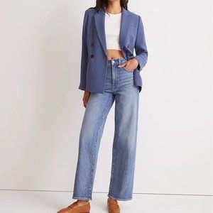 NWT Madewell The Tall Perfect Vintage Wide-Leg Jean, Size 31T, Heathcote Wash